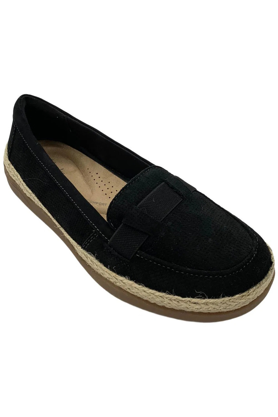 Clarks Collection Elaina Echo Heritage Casual Leather Slip On Black - Medium